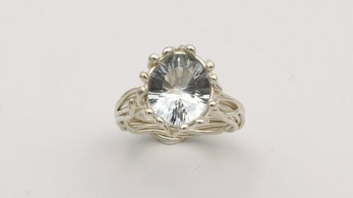 Ring - zilver met topaas - unica - Afbeelding 3