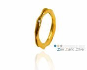 18krt gouden ring met briljant