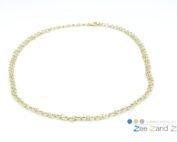 Gouden schakelcollier met eterinty schakel