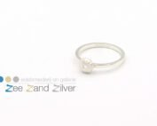 Ring 'zee-egeltje klein'- zilver