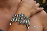 Zilveren armband met natuurlijke andradiet - unica