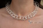 Schakelcollier MZ zilver - hals front