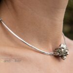Spang zilver pyriet hals