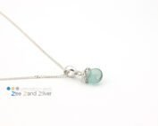 Hanger van zilver met fluoriet - groen