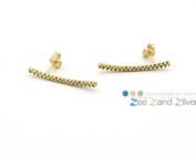 Oorbel 'curve' - goud