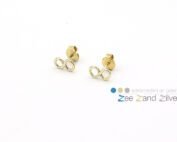 Oorstekers 'infinity' - goud