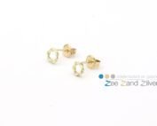 Oorstekers 'getwijnde cirkel'- goud