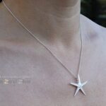Hanger zeester groot - zilver
