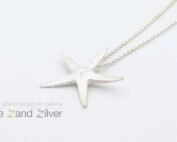 Hanger zeester medium - zilver