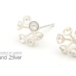Oorstekers boeketje 6 - zilver