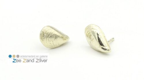 Oorstekers mossel klein - goud