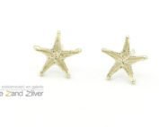 Oorstekers zeester klein - goud